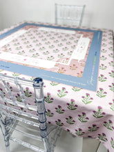 Load image into Gallery viewer, Pink Instructional Mahjong Tablecloth