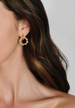 Load image into Gallery viewer, Bamboo Double Hoop Earrings