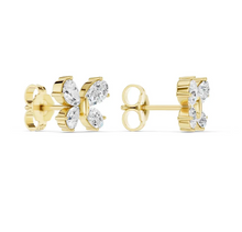 Load image into Gallery viewer, Butterfly Diamond Stud Earrings