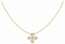 Load image into Gallery viewer, 14K Yellow Gold 0.41 ctw Rounded Cloved Diamond Necklace