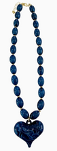 Load image into Gallery viewer, Roxie Beaded Necklace With Heart Charm