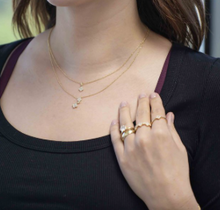Load image into Gallery viewer, 14K Yellow Gold 0.412 ctw Diamond Accent Clover Shaped Necklace