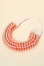 Load image into Gallery viewer, Bling Bella Chunky Pearl Beaded Layered Magnetic Necklace