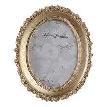 Load image into Gallery viewer, Gold Polyresin Oval Rosette Border, 5x7 in. Frame