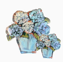Load image into Gallery viewer, Blue Hydrangea Acrylic Bloom Block Large
