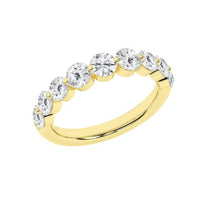 Load image into Gallery viewer, 14K YG 9-Stone Anniversary Band