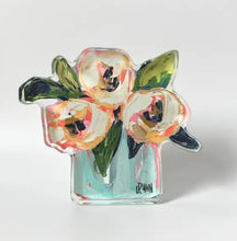 Load image into Gallery viewer, Pink and White Peonies Bloom Bitty Block