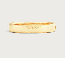 Load image into Gallery viewer, Gold Farrier Wide Hinged Bangle