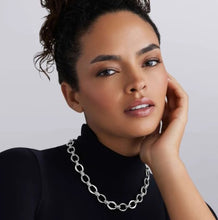 Load image into Gallery viewer, LAGOS Sterling Silver Oval Fluted Link Necklace | 15mm