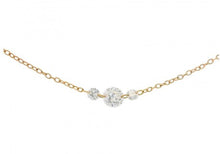 Load image into Gallery viewer, 1.10 ct Graduated Drilled Diamond Station Necklace