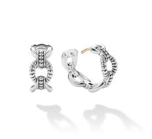 Load image into Gallery viewer, LAGOS Sterling Silver Caviar Link Oval Hoop Earrings