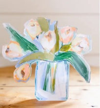 Load image into Gallery viewer, White Tulips Acrylic Bloom Block Large