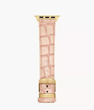 Load image into Gallery viewer, 38/40/41/42mm and 42/44/45/46/49mm Ballet Pink Leather Bracelet Band for Apple Watch®