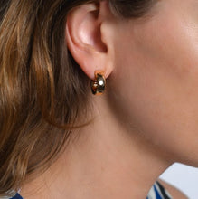 Load image into Gallery viewer, Gold Farrier Huggie Hoops