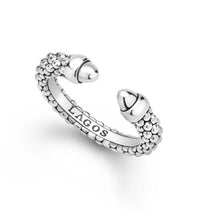 Load image into Gallery viewer, LAGOS Silver Caviar Beaded Mini Versa Stacking Ring