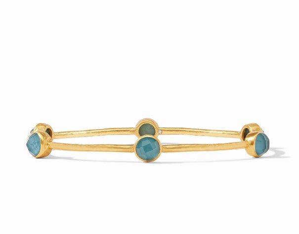 MILANO BANGLE - GOLD - RUBY RED - LARGE main image 0