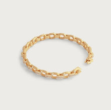 Load image into Gallery viewer, Enchanted Forest Chain Hinged Bangle