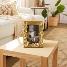 Load image into Gallery viewer, Gold Resin Boho Spring Time Photo Frame, 4x6 inches