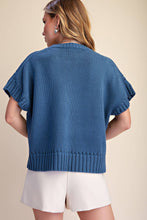 Load image into Gallery viewer, Short-Sleeve Crew-Neck Sweater