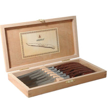 Load image into Gallery viewer, Pakka Wood Set of 6 Steak Knives