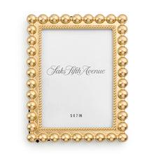 Load image into Gallery viewer, 5 x 7 Gold Beaded City Chic Picture Frame