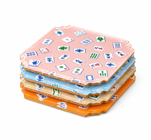 Load image into Gallery viewer, Boxed Acrylic Coaster Set of 4, Preppy Mahjong