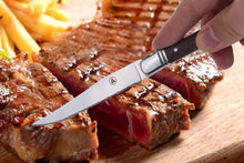 Load image into Gallery viewer, Walnut Mirror Set of 6 Steak Knives