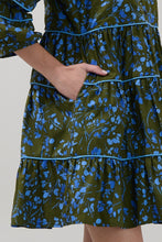 Load image into Gallery viewer, Retra Collared Tiered Mini Dress