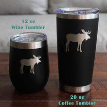 Load image into Gallery viewer, Moose Silhouette Pint Glass for Beer - 16 oz.