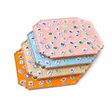 Load image into Gallery viewer, Boxed Acrylic Coaster Set of 4, Preppy Mahjong
