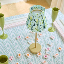 Load image into Gallery viewer, Petal Garden Navy Box Pleat Shade Cover
