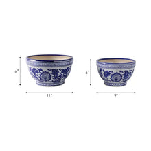 Load image into Gallery viewer, Blue/White Ceramic Chinoiserie Planters