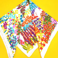 Load image into Gallery viewer, Cotton Floral Print Silky Scarf