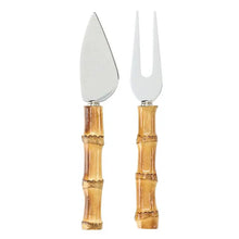 Load image into Gallery viewer, Bamboo Handled Cheese Knives