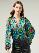 Load image into Gallery viewer, Destine Floral Hathaway Blouse