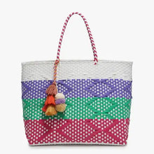 Load image into Gallery viewer, Allie Arrow XL Woven Tote