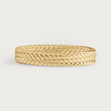 Load image into Gallery viewer, Cheval Braid Hinged Bangle Thick