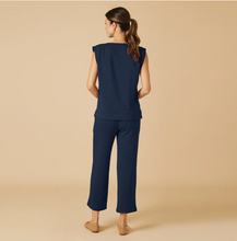 Load image into Gallery viewer, DreamTech Pleated Shoulder Tank with Cropped Pant