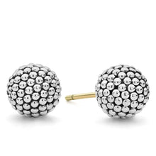 Load image into Gallery viewer, LAGOS Signature Beaded Silver Stud Earrings