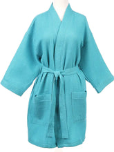 Load image into Gallery viewer, Short Waffle Weave Robe