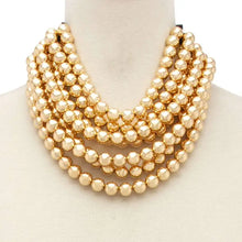Load image into Gallery viewer, Chunky Beaded Layered Magnetic Necklace