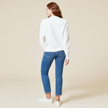 Load image into Gallery viewer, Almond Solid Marshmallow Crop Cardigan