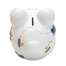 Load image into Gallery viewer, White Construction Piggy Bank