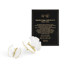 Load image into Gallery viewer, Butterfly Ginkgo Gold Decorative Objects Set of 2