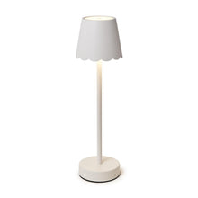 Load image into Gallery viewer, LED Table Lamp W/Scalloped Edge Shade