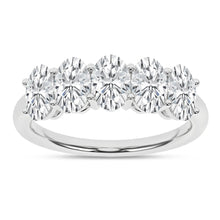 Load image into Gallery viewer, 14K WG 5-Stone Oval Band