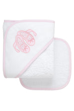 Load image into Gallery viewer, Ballet Shoes Hooded Towel & Washcloth Set