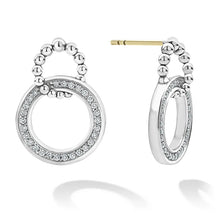 Load image into Gallery viewer, LAGOS Sterling Silver 15mm Caviar Spark Circle Drop Earrings