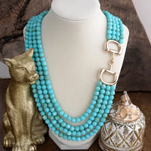 Load image into Gallery viewer, Multi-Strand Turquoise Necklace