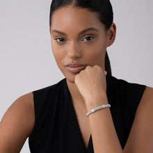 Load image into Gallery viewer, LAGOS Three Station Silver X Diamond Bracelet | 6mm